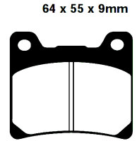 Bremsbeläge Typ FA088 Semi-Metall Motorrad