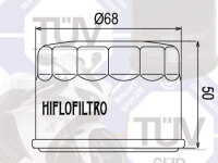 Ölfilter Hiflo HF147 für Yamaha