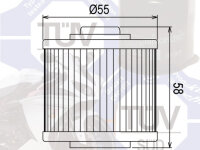 Ölfilter Hiflo HF145 für Aprilia, Derbi, MZ,...