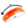Kotflügel Vorne Orange für Honda Honda CR 125-500 & CRE 50 /1985–2001/ UFO