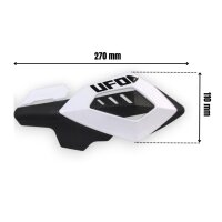 Handprotektoren Weiß Modern für Motocross Handschützer UFO Universal