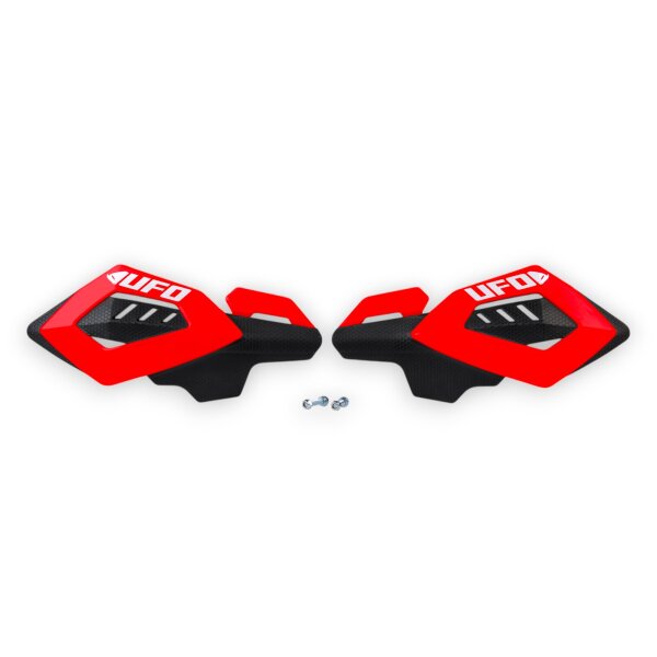 Handprotektoren Rot Modern für Motocross Handschützer UFO Universal