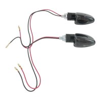 Blinker Paar schwarz getönt E-geprüft universell Motorrad Quad ATV Roller