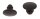 CNC Lenker-Abdeckkappen 10×4 mm Schwarze Aluminium-Tappi