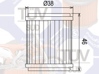 Ölfilter Hiflo HF140 für Yamaha WR YZF Gas Gas...