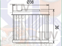 Ölfilter Hiflo HF116 für Honda