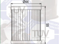Ölfilter Hiflo HF132 für Suzuki GS,Kawasaki...