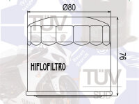 Ölfilterpatrone Hiflo HF134 für Suzuki