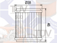 Ölfilter Hiflo für HF141 Yamaha, BetaMotor