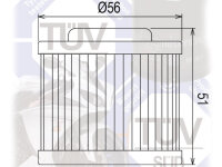 Ölfilter Hiflo HF569 für MV Agusta Brutale 800