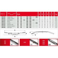 TRW Stahllenker Flyerbar 1Zoll (25,4mm) mit ABE TRW/LUCAS...