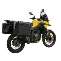 Seitenkoffer Set 2x 28L Schwarz mit Universalträger...