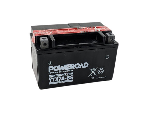 Powerroad Batterie für SMC Cheetah 170 (YTX7A-BS)