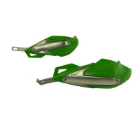 Handschützer für Kawasaki KMX KDX KLE KLR KLV KLX KX KXF KE KL Handprotektoren Arrow Integral Handguards grün