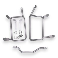 Alukofferset & Träger silber für BMW R 1200/1250 GS 22L & 46L Top & Seitenkoffer Cutout