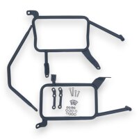 Seitenkofferset 46 L mit Träger schwarz für BMW F 750-900 GS Adventure Aluminium