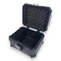 Alukofferset & Träger schwarz für BMW F 750-900 GS 35L & 46L Top & Seitenkoffer Cutout