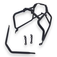 Alukofferset & Träger schwarz für BMW F 750-900 GS 55L & 46L Top & Seitenkoffer Cutout