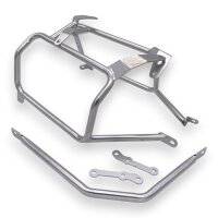Alukofferset & Träger silber für BMW F 750-900 GS 35L & 46L Top & Seitenkoffer Cutout