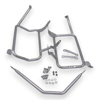 Alukofferset & Träger silber für BMW F 750-900 GS 35L & 46L Top & Seitenkoffer Cutout