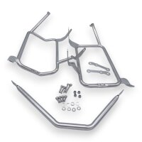 Alukofferset & Träger silber für BMW F 750-900 GS 55L & 46L Top & Seitenkoffer Cutout