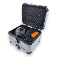 Alukofferset & Träger silber für BMW F 750-900 GS 55L & 46L Top & Seitenkoffer Cutout