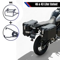 Seitenkofferset schwarz für Harley Davidson Pan...