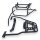 Alukoffersystem schwarz für Harley Davidson Pan America 22L &46L & Träger Cutout