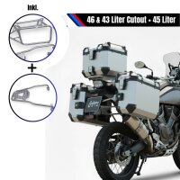 Alukoffersystem silber für Harley Davidson Pan...