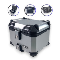 Alukoffersystem Silber für Suzuki DL 650 45L & 46L Top & Seitenkoffer Cutout