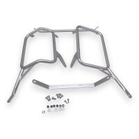 Kofferset & Träger für Suzuki DL 800 V-Strom silber 55L & 46L Top & Seitenkoffer Cutout