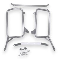 Kofferset & Träger für Suzuki DL 800 V-Strom silber 55L & 46L Top & Seitenkoffer Cutout