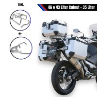 Kofferset & Träger Silber für Honda X-ADV...