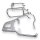 Kofferset & Träger Silber für Honda X-ADV 750 35+46L Top & Seitenkoffer Cutout