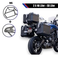 Alukofferset & Träger Schwarz für BMW R...