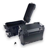 Alukofferset & Träger Schwarz für BMW R 1300 GS 55 L Topcase & Seitenkoffer 2 X 46 L