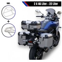 Alukofferset & Träger Silber für BMW R 1300...