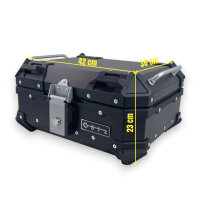 Alukofferset & Träger Schwarz für BMW R 1300 GS 22 L Topcase & Seitenkoffer 2 X 36 L