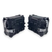Alukofferset & Träger Schwarz für BMW R 1300 GS 22 L Topcase & Seitenkoffer 2 X 36 L