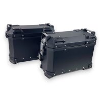 Alukofferset & Träger Schwarz für BMW R 1300 GS 55 L Topcase & Seitenkoffer 2 X 36 L