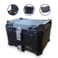 Alukofferset & Träger Schwarz für BMW R 1300 GS 55 L Topcase & Seitenkoffer 2 X 36 L