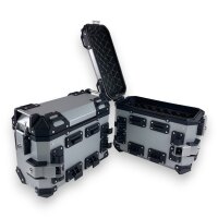 Alukofferset & Träger Silber für BMW R 1300 GS 55 L Topcase & Seitenkoffer 2 X 36 L