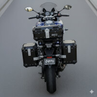 Alukofferset & Träger Schwarz für Yamaha GT...