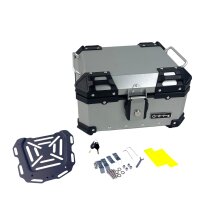 Alukofferset & Träger Silber für Yamaha GT 900 - 35L & 2x46L Top & Seitenkoffer