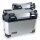 Alukofferset & Träger Silber für Kawasaki Versys 650 45L & 2X36L Top & Seitenkoffer