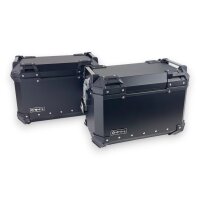 Alukofferset & Träger Schwarz für Honda NC 750 X 22 L Topcase & Seitenkoffer 2 X 46 L
