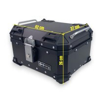Alukofferset & Träger Schwarz für Honda NC 750 X 35 L Topcase & Seitenkoffer 2 X 46 L