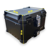 Alukofferset & Träger Schwarz für Honda NC 750 X 55 L Topcase & Seitenkoffer 2 X 46 L