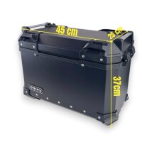 Alukofferset & Träger Schwarz für Honda NC 750 X 22 L Topcase & Seitenkoffer 2 X 36 L