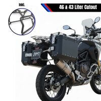 Seitenkoffersystem Alu 46 L schwarz für Benelli TRK...
